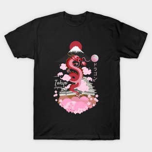 Japanese Tokyo Dragon T-Shirt